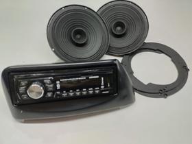 Kit Radio, Moldura Ford Ka, 2 Alto Falante 6 Pol E Adaptador