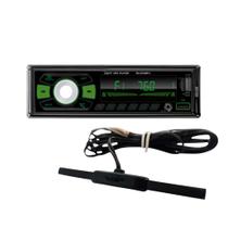 Kit Rádio Roadstar RS2724BR Bluetooth Antena Eletrônica Amplificada TSR Orion