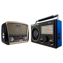 Kit Radio Vintage Recarregavel Am Fm Sw Bivolt Manual