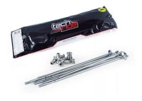 Kit raio dianteiro tech ride tornado cromado 4mm Kit raio dianteiro tech ride tornado cromado 4mm