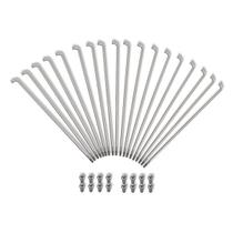 Kit Raio E Niple Roda Dianteiro Pro Tork Bros 150 / 160 Freio Disco Pro Tork Cromado Kit Raio E Niple Roda Dianteiro Pro Tork Bros 150 / 160 Freio Disco Pro Tork Cromado