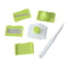 Kit ralador de plastico com 8 laminas 26cm Kit ralador de plastico com 8 laminas 26cm