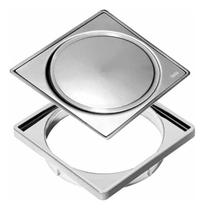 Kit Ralo Click e Porta Grelha 10x10 Cromado