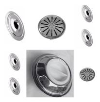 Kit Ralo Dreno Fundo Inox +disp.inox Cano De 50mm
