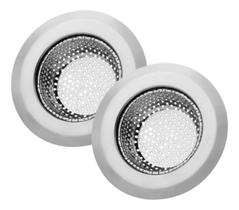 Kit Ralo Tela Inox Para Pia De Cozinha 7,2X1,5Cm 2 Unidades