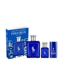 Kit Ralph Lauren Polo Blue Masculino - Eau de Toilette 125ml + 40ml + Desodorante Corporal 75g