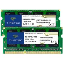 KIT RAM Timetec de 16 GB (2 x 8 GB) Notebook DDR3L/DDR3 1600 MHz KIT RAM Timetec de 16 GB (2 x 8 GB) Notebook DDR3L/DDR3 1600 MHz