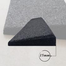 Kit Rampa de Borracha P/ Proteção Acessibilidade Praticidade Resistência 08 UN - 15mm