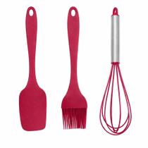 Kit Rapa Tudo Pincel Batedor Silicone Bolo Confeitaria