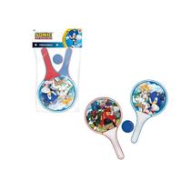 Kit Raquete Com Bolinha Frescobol Sonic Líder Brinquedos Kit Raquete Com Bolinha Frescobol Sonic Líder Brinquedos