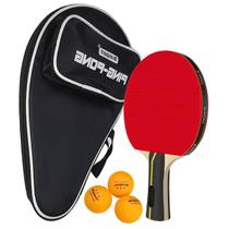Kit Raquete De Ping Pong Tênis De Mesa Profissional Com Bolsa Raqueteira