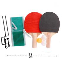 Kit Raquete Ping Pong Tênis Mesa + Bolinhas + Rede + Suporte