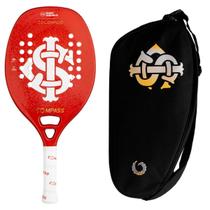 Kit Raquete + Raqueteira Bolsa Beach Tennis Compass Inter Colorado Vermelha Kit Raquete + Raqueteira Bolsa Beach Tennis Compass Inter Colorado Vermelha