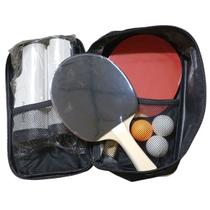 Kit Raquete Rede Retratil Ping Pong Bolinhas Tenis Mesa Conjunto Completo Treino Competiçao Esporte Reacreaçao