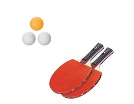 Kit Raquete Tênis de Mesa 25cm Ping Pong com 3 Bolinha