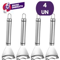 Kit Raspador Debulhador De Milho Legumes Manual Removedor Grãos Descascador Em Inox