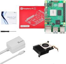 Kit Raspberry Pi 5 Vemico de 8 GB de RAM com refrigerador ativo e alimentação