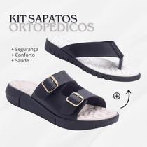 Kit Rasteira + Tamanco Fivela Ortopédico