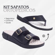 Kit Rasteira Uniflex + Tamanco Fivela Uniflex Ortopedico