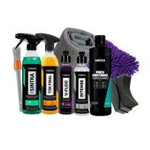 Kit Razux Kourex Limpador e Kourum Revitalizador de Couro Natural e Sintético Com Acessórios