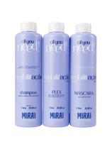 Kit Reabilitação E Recuperação Capilar 3 Passos 1l Mirai