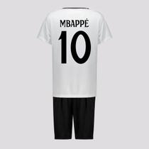 Kit Real Madrid Dry Juvenil Branca 10 Mbappé Kit Real Madrid Dry Juvenil Branca 10 Mbappé