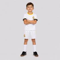 Kit Real Madrid Mini Craque Infantil Branco Kit Real Madrid Mini Craque Infantil Branco