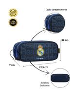 Kit Real Madrid Mochila Esporte Costa + Lancheira + Estojo D