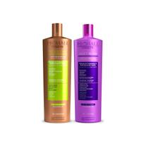 Kit Realinhamento Capilar Vegano Burix One 1L + Realinhamento Capilar Orgânica Select Blond 1L Prohall