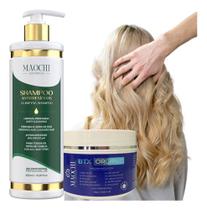 Kit Realinhamento Profissional Para Cabelos Loiros Descolorido e Grisalhos BTX Matizador + Shampoo Antirresíduo 500ml
