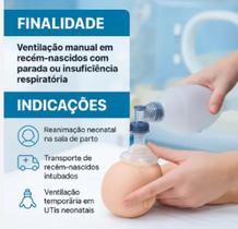 Kit Reanimador Manual de Silicone autoclavável completo