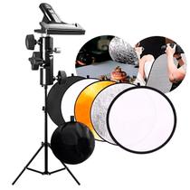 Kit Rebatedor 60cm Completo Com Tripé E Suporte Para Segurar