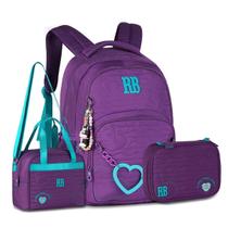 Kit Rebeca Bonbon Mochila Escolar Com Lancheira E Estojo Box Kit Rebeca Bonbon Mochila Escolar Com Lancheira E Estojo Box