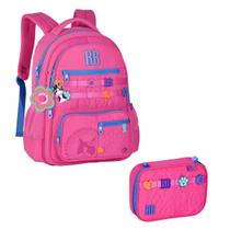 Kit Rebecca Bonbon Mochila Costas Juvenil e Estojo Box Soft Lançamento Cliostyle 2026