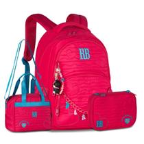 Kit Rebecca Bonbon Mochila Escolar com Lancheira e Estojo Box