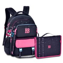 Kit Rebecca Bonbon Mochila Moderna com Estojo Fichário Grande