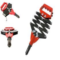 Kit rebitadeira manual dobrável sanfona rebites até 64mm