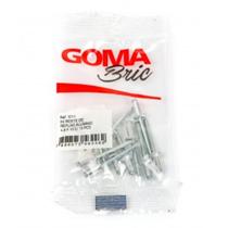 Kit Rebite de Repuxo Alumínio Goma 4,0 x 16 10 Peças