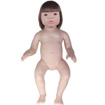 Kit Reborn Baby Kiss Corpo Olho Cabelo Castanho Sid Nyl 1248