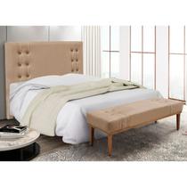 Kit Recamier e Cabeceira Santorini SPZ 160cm Suede