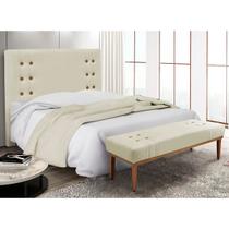 Kit Recamier e Cabeceira Santorini SPZ 160cm Veludo