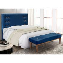 Kit Recamier e Cabeceira Santorini SPZ 195cm Suede Kit Recamier e Cabeceira Santorini SPZ 195cm Suede