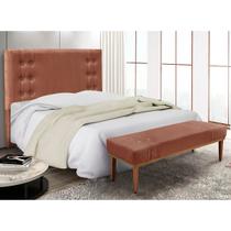 Kit Recamier e Cabeceira Santorini SPZ 195cm Veludo