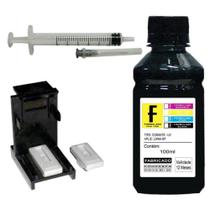 Kit Recarga Cartuchos Impressora Black 100ml de Tinta Preta + Snap Fill 122 60 21 56 27 662 664 XL