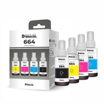 Kit recarga de Tinta T664 Compatível Para ecotank L375