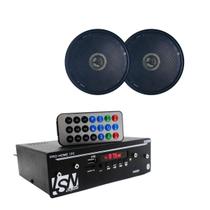 Kit Receiver Pro Home Leson + 2 Arandelas Coaxial Gesso Teto