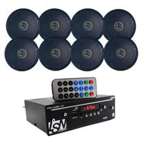 Kit Receiver Pro Home Leson + 8 Arandelas Coaxial Gesso Teto Kit Receiver Pro Home Leson + 8 Arandelas Coaxial Gesso Teto