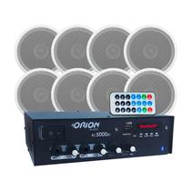 Kit Receiver Som Ambiente + 4 pares Arandelas De Embutir Teto 70w Kit Receiver Som Ambiente + 4 pares Arandelas De Embutir Teto 70w