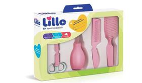 Kit Recém Nascido Higiênico Aspirador Tesoura E Escova Lillo - Rosa Kit Recém Nascido Higiênico Aspirador Tesoura E Escova Lillo - Rosa