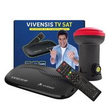 Kit receptor de tv vivensis vx10 sat hd + lnbf simples